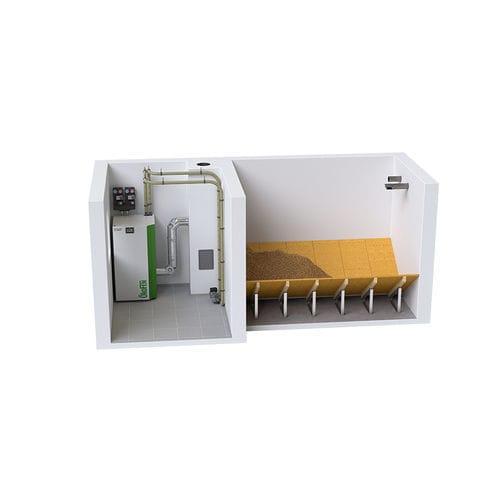 木头颗粒储存仓 - Pellet room - oekofen