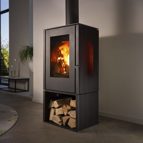 木材采暖炉 - Trimline Woody Loft 3S - Trimline Fires - 5 kW...10 kW / 0 - 5 kW / 独立式
