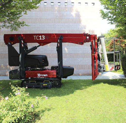 履带式伸缩臂式升降机 - TeleCrawler13N - HINOWA SPA - 工程 / 屋顶 / 翻新