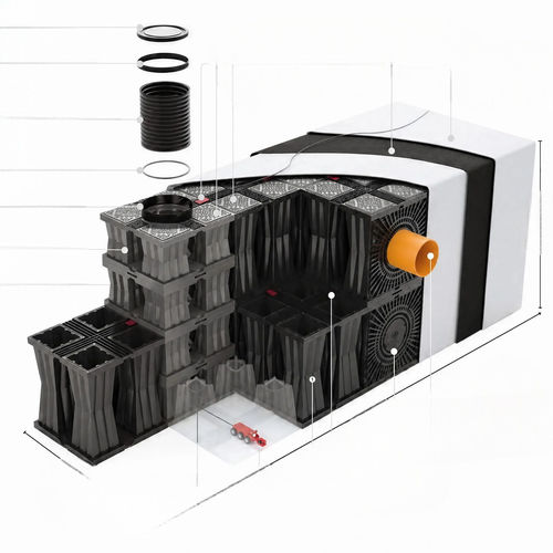 屋顶雨水管理模块 - AQUABOX - ROTO SLOVENIJA - 房屋用 / 用于道路 / 工业用途