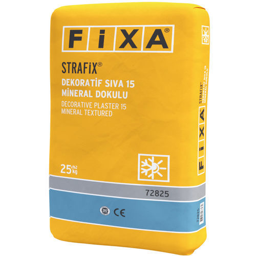 末道灰泥 - STRAFIX 15 - FİXA YAPI KİMYASALLARI SAN VE TİC LTD.ŞTİ - 水蒸汽渗透性 / 装饰 / 水泥基底