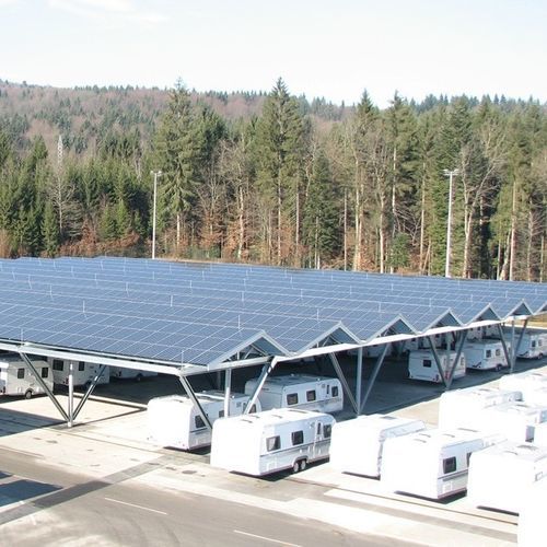 商用露营车棚 - voestalpine Sadef nv - 定制 / 太阳能 / 钢