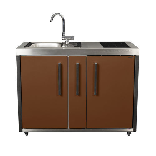 小型小型厨房 - MO 120 A - Stengel Steel Concept GmbH - 不锈钢 / 带手柄 / 移动式