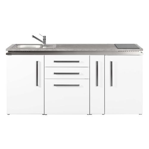 小型小型厨房 - MD 180 A - Stengel Steel Concept GmbH - 栎木 / 板岩 / 不锈钢