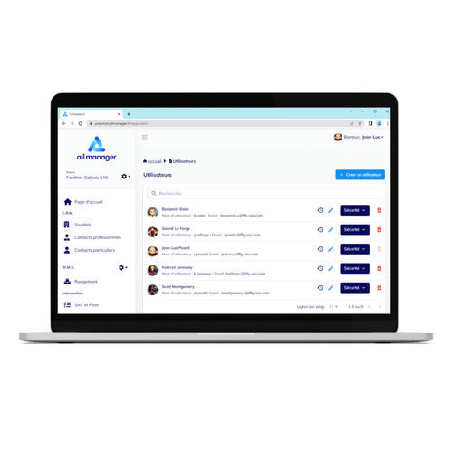 管理软件 - ALL MANAGER - 用于木工工程 / Windows / Android 安卓