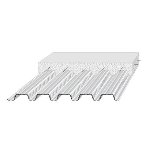 合成楼板 - Profilcoffre 5.207.58 - PROFIL C - 电镀钢 / 用于停车场