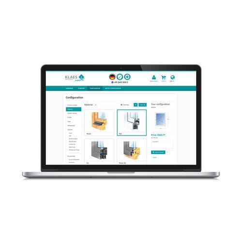 数据管理软件 - webshop - Horst Klaes GmbH & Co. KG - 成本估算 / 模拟 / 用于木工工程