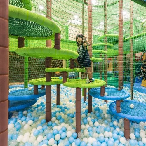 家庭儿童攀爬设施 - SPI Global Play - 带蹦床 / 室内 / 模块化