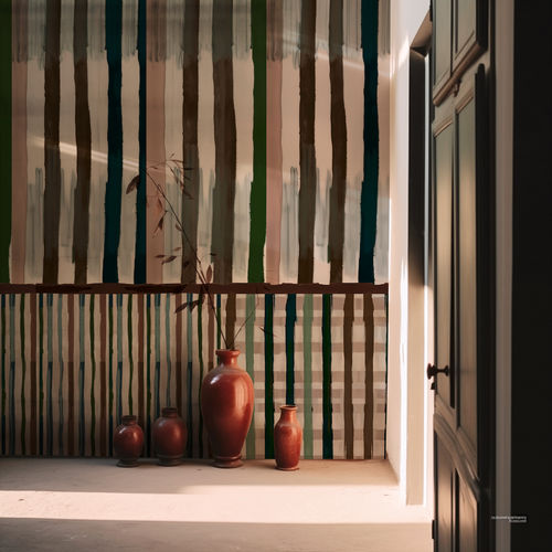 现代风格墙纸 - Batik - SPAGHETTIWALL - 纤维素纤维 / 无纺布 / 条纹