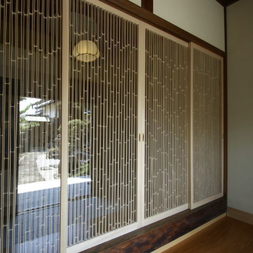 室外门 - V Series - TAKEROKU Co.,Ltd - 竹制 / 滑动式 / 现代风格