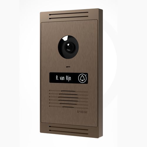 智能门铃开关 - Robin PROLINE HD Evening Bronze - Robin Telecom Development BV - 以太网