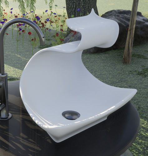 台上盆 - CASTOR - GUCH DESIGN - 坚硬表面 / 豪华 / 手工制作