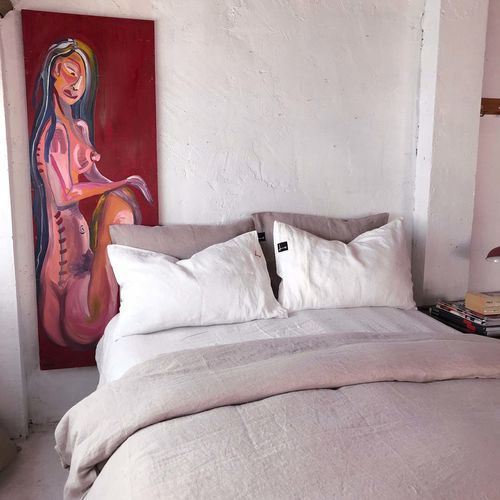 亚麻床上用品套件 - MAUVE COMPLETE - dELENZO LINEN FROM EUROPE S.L