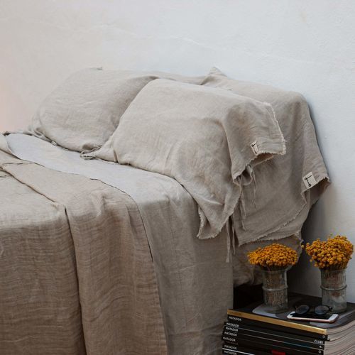 亚麻枕套 - SIMPLE FRINGES - dELENZO LINEN FROM EUROPE S.L