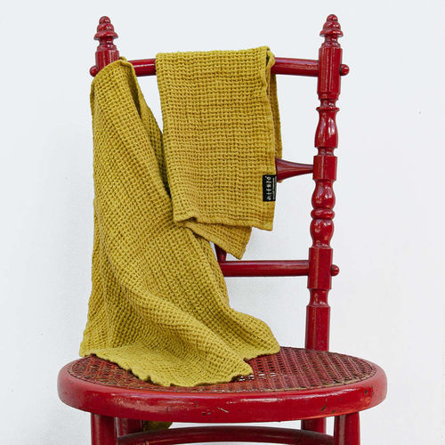 亚麻浴巾 - MUSTARD WAFFL - dELENZO LINEN FROM EUROPE S.L - 商用