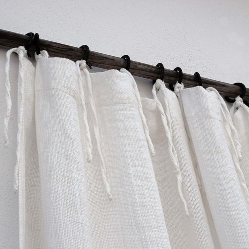 折叠式窗帘 - RALPH - dELENZO LINEN FROM EUROPE S.L - 立式 / 单色 / 亚麻