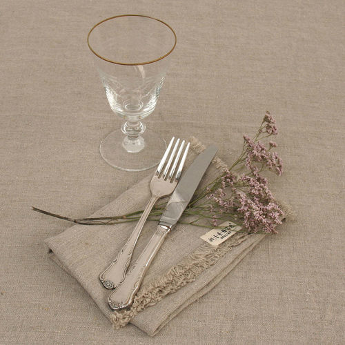 正餐餐巾纸 - MARRAKECH - dELENZO LINEN FROM EUROPE S.L - 亚麻 / 单色 / 家用