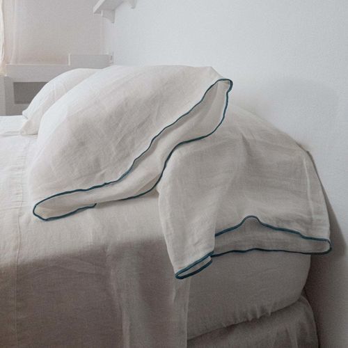 为毯子面料镶边 - HEMSTITCHES - dELENZO LINEN FROM EUROPE S.L - 用于室内装饰 / 可定制 / 亚麻