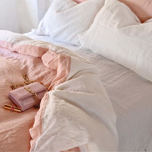 亚麻被套 - ROSE&amp;WHITE - dELENZO LINEN FROM EUROPE S.L - 单色