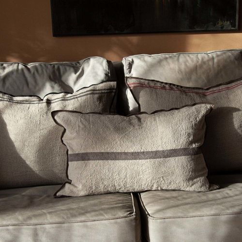 沙发垫子 - TERRA - dELENZO LINEN FROM EUROPE S.L - 长方形 / 条纹 / 家用