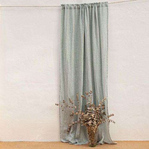 折叠式窗帘 - GREEN - dELENZO LINEN FROM EUROPE S.L - 单色 / 亚麻