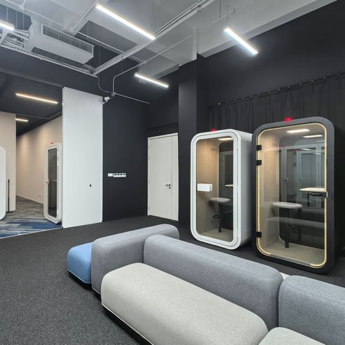 声学办公桌POD - DAWN COMPACT - Dancoo Acoustic Pods Manufacturing Co.,Ltd. - 可调节 / 人体工学 / 带视频会议系统