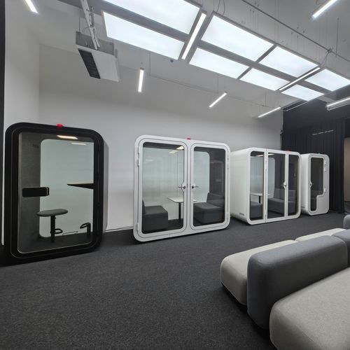 声学办公桌POD - F - Dancoo Acoustic Pods Manufacturing Co.,Ltd. - 可调节 / 人体工学 / 带视频会议系统