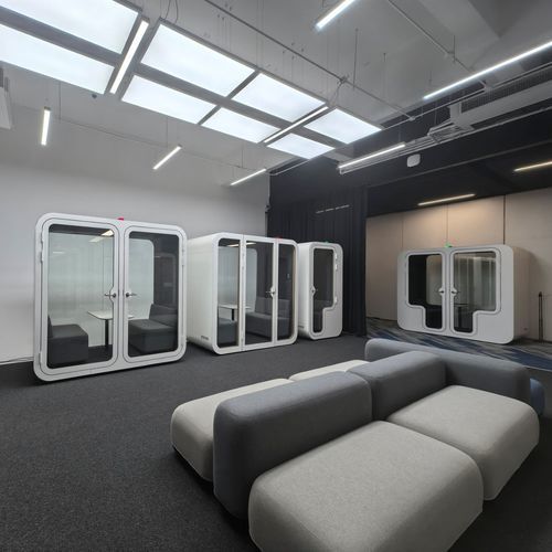 声学办公桌POD - 2F2 - Dancoo Acoustic Pods Manufacturing Co.,Ltd. - 可调节 / 人体工学 / 带视频会议系统