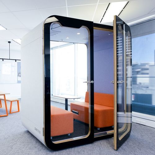声学办公桌POD - 2S2 - Dancoo Acoustic Pods Manufacturing Co.,Ltd. - 人体工学 / USB / 带LED照明设备