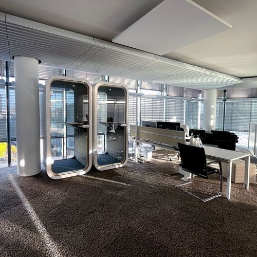 声学办公桌POD - S1 - Dancoo Acoustic Pods Manufacturing Co.,Ltd. - 人体工学 / USB / 带LED照明设备