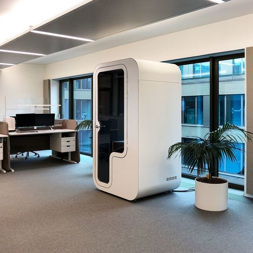 声学办公桌POD - P - Dancoo Acoustic Pods Manufacturing Co.,Ltd. - 人体工学 / USB / 带LED照明设备