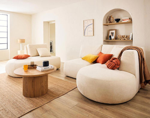 组合沙发 - SANTORINI: 1687BEI - Best Mobilier - 现代风格 / 布料 / 垫式