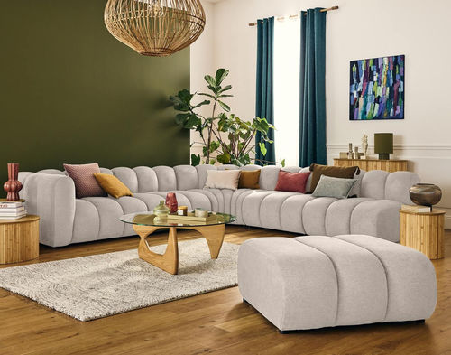 组合沙发 - DEBBIE: 2955BEI - Best Mobilier - 现代风格 / 布料 / 带扶手