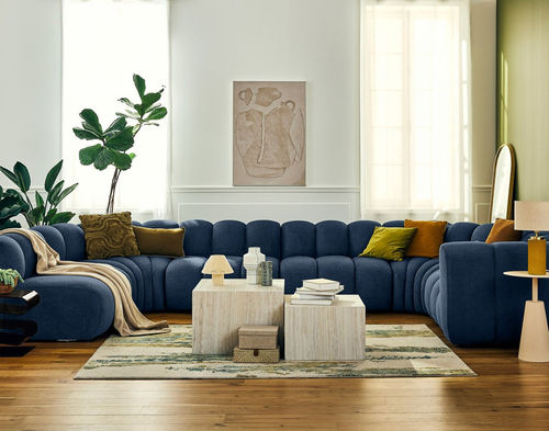 组合沙发 - DEBBIE: 2958B - Best Mobilier - 现代风格 / 布料 / 带扶手