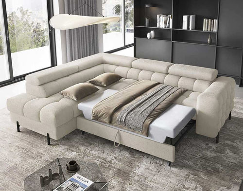 转角沙发 - ELISA: 2977BEI - Best Mobilier - 床 / 现代风格 / 布料