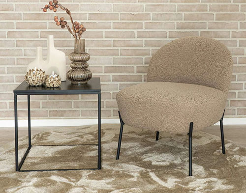 Retro复古扶手椅 - RENATO - Best Mobilier - 布料 / 胶合板 / 钢座桌脚