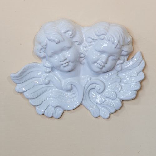 釉面陶瓷雕塑 - Coppia di Angeli - cestenoli srl - 手工 / 意大利制造 / 壁挂