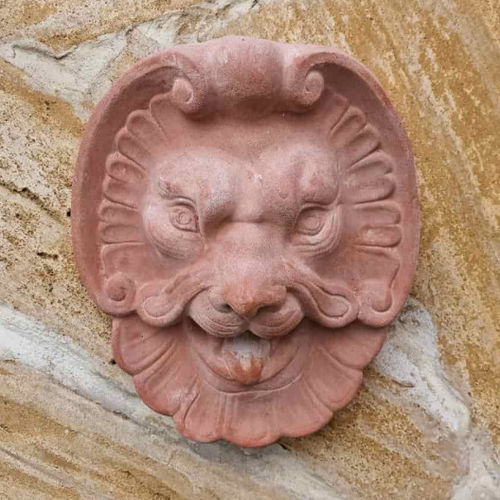 赤陶雕塑 - Maschera Leone - cestenoli srl - 户外 / 手工 / 墙面