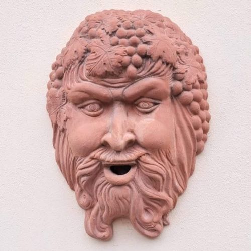 赤陶雕塑 - Maschera Bacco - cestenoli srl - 户外 / 手工 / 意大利制造