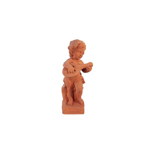 赤陶雕塑 - Putto Musicante con Mandolino - cestenoli srl - 户外 / 手工 / 花园