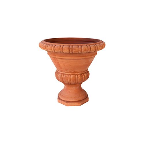赤陶园艺花盆 - Calice Baccellato con Base Ottagonale - cestenoli srl - 圆形 / 家用