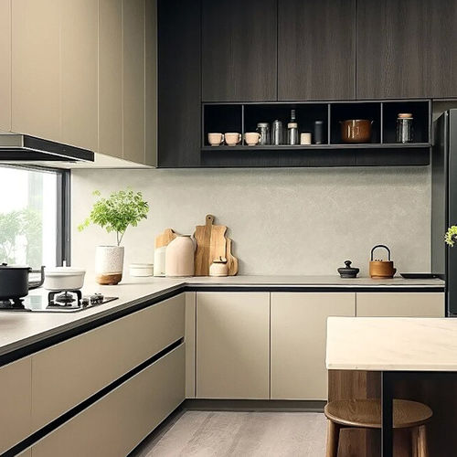 现代风格厨房 - DFD-KC-03 - Dief Flooring - 木质 / 石材 / L 形