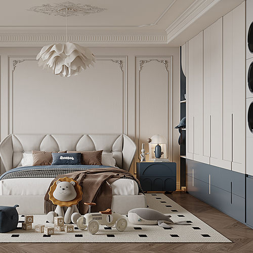 白色儿童房 - DFD-BR-03 - Dief Flooring - 蓝色 / 个性化颜色 / 木质