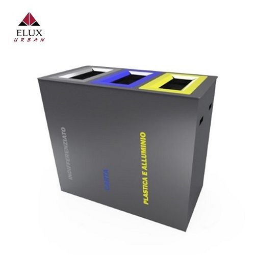 公共垃圾桶 - COURMAYEUR 698/3 - Elux srl - 垃圾分类 / 落地 / 独立式