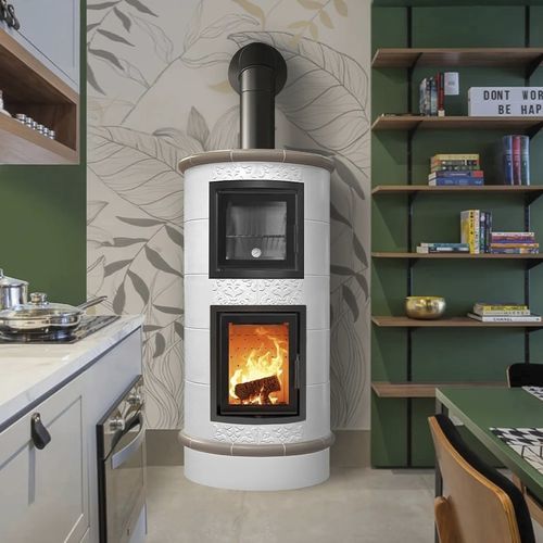 木材采暖炉 - GOURMET - Cerampiù Srl - 电动 / 8 kW / 多燃料