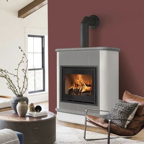 木材采暖炉 - CRETA 4 LEVELS - Cerampiù Srl - 电动 / 8 kW / 多燃料