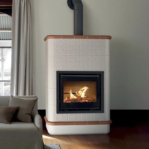 木材采暖炉 - CRETA 5 LEVELS - Cerampiù Srl - 电动 / 8 kW / 多燃料