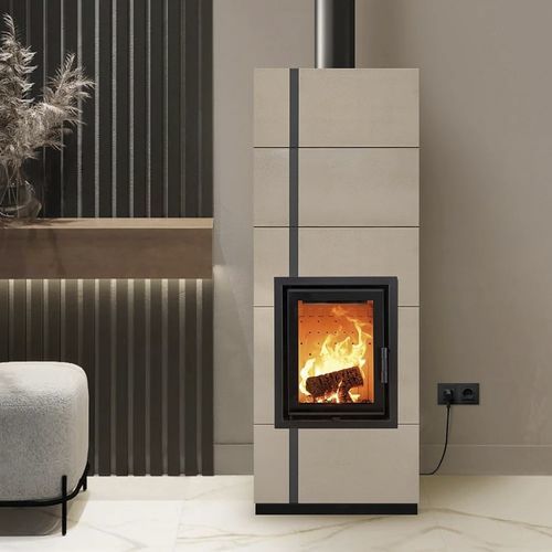 木材采暖炉 - MEDIUM - Cerampiù Srl - 8 kW / 多燃料 / 落地式