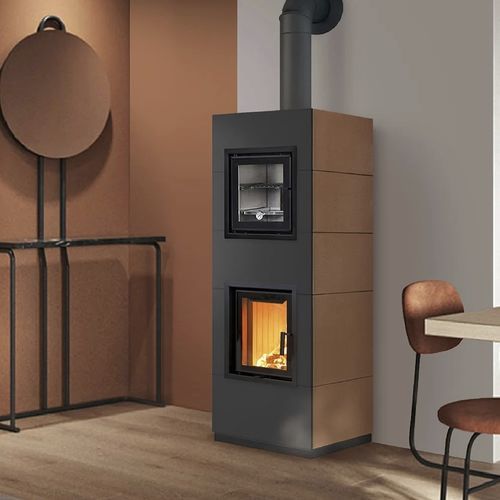 木材采暖炉 - COOK - Cerampiù Srl - 电动 / 8 kW / 多燃料