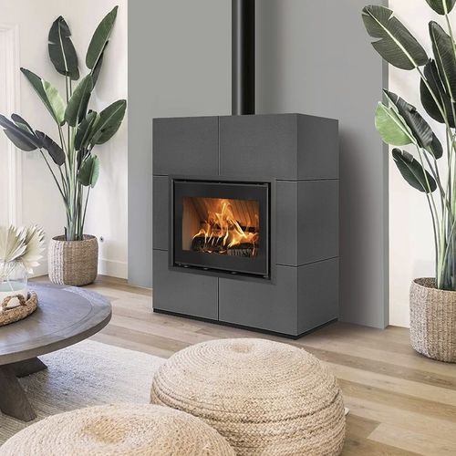 木材采暖炉 - WIDE - Cerampiù Srl - 电动 / 8 kW / 多燃料